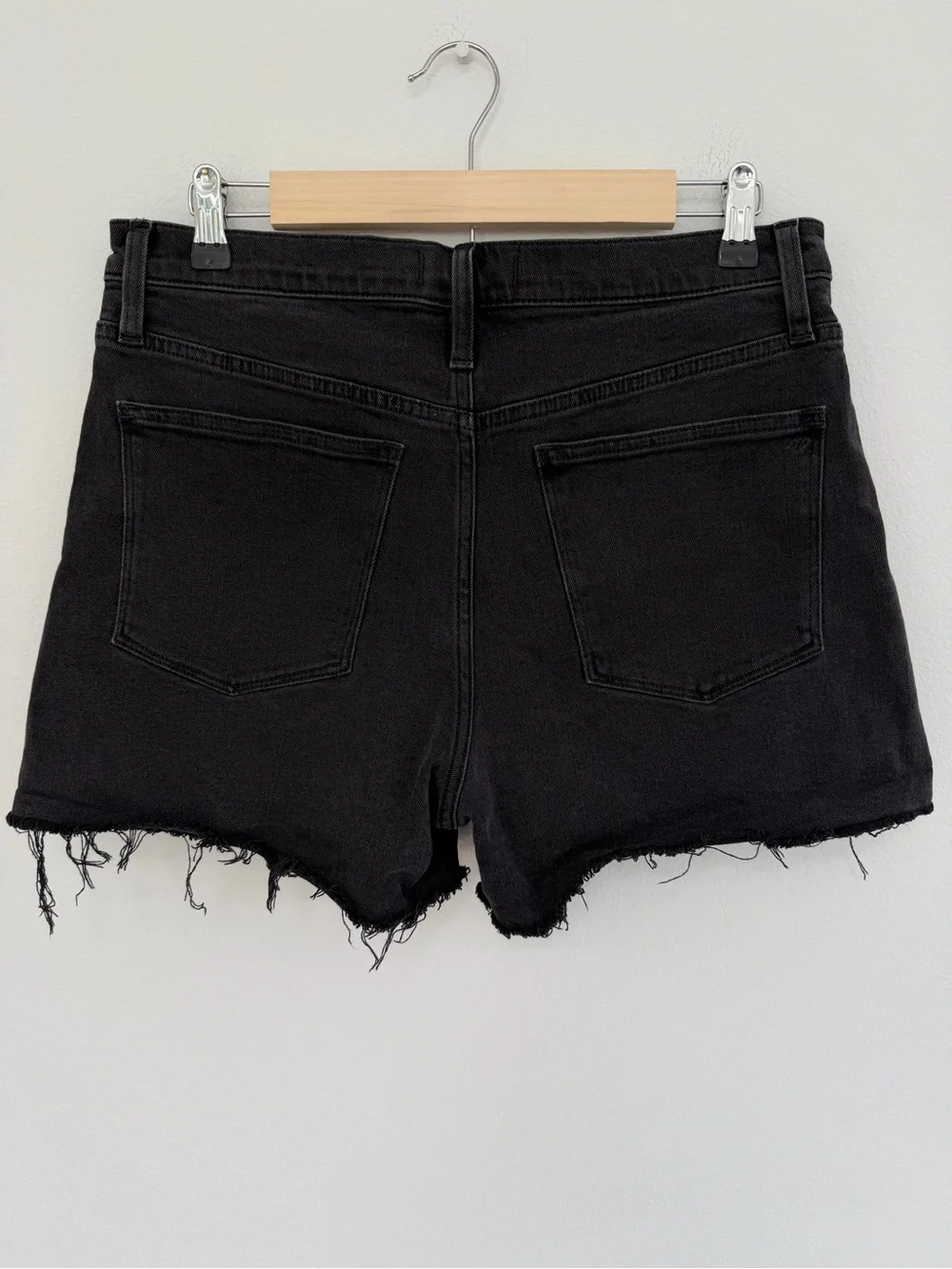 Madewell High-Rise Denim Shorts in Black Size 29